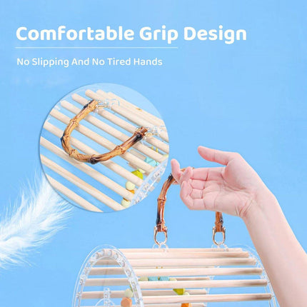 Portable Bird Carrier Bag Bird TravelCage Lightweight Cage For Parrot Ornamental