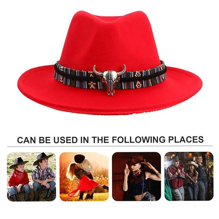 STweed Hat Ethnic Style Jazz Cap Bowler Hat Sun Hat for Men Women Summer Fashion
