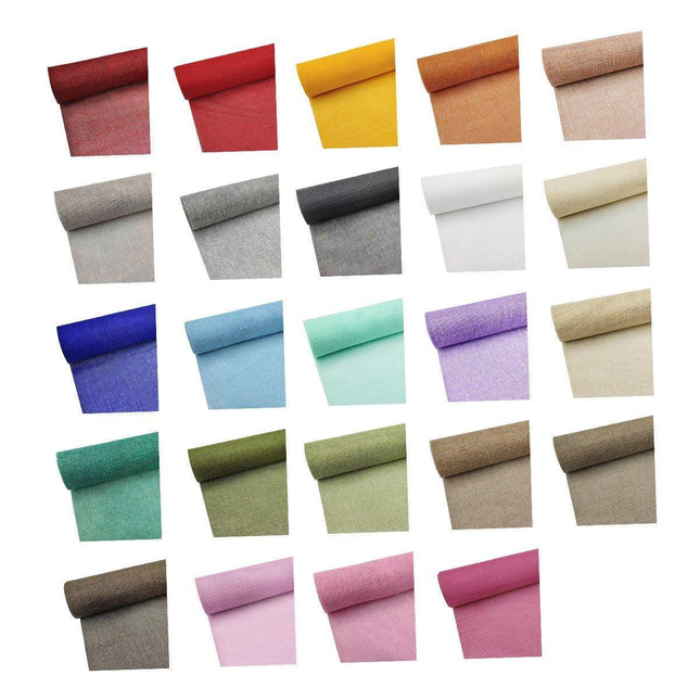 Coloured Linen Wrapping Paper Roll For Florist DIY Handmade Craft Material