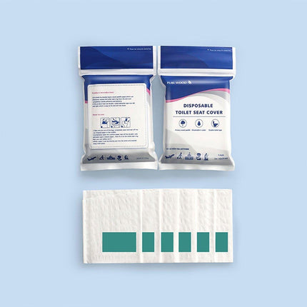 10PCS Disposable Water Soluble Toilet Seat Cover Travel Hygiene Paper Mat
