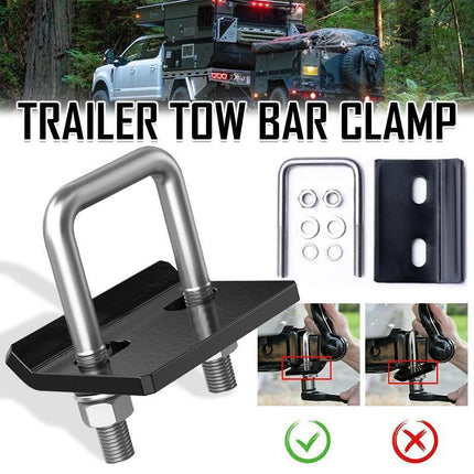 Anti-Rattle Stabilizer Hitch Tightener Bracket Tongue Tow Bar Trailer Caravan - Aimall