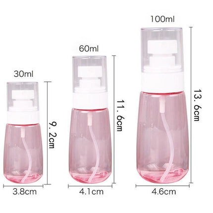 10pcs Travel portable Spray Bottle Lotion Dispenser Disinfectant Cosmetics Vial