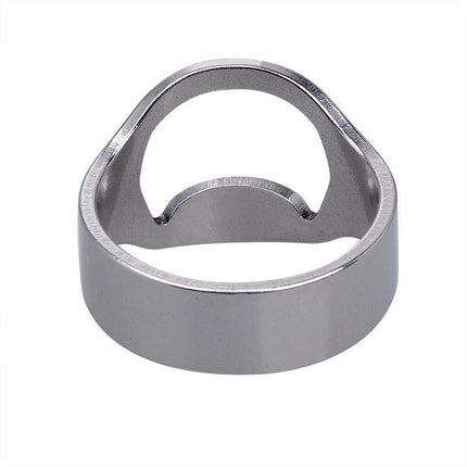 New Stainless Steel Bottle Opener Ring Super Cool Novelty Gift Idea Bottle opener - Aimall