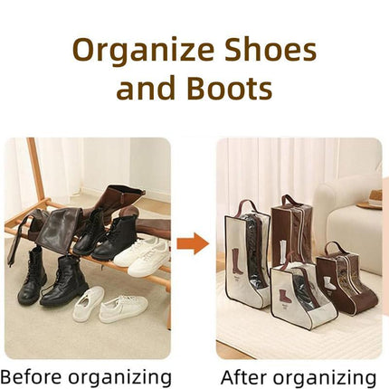 5pcs Portable Shoes and Boots Dust Bag Travel Storage Cover Organiser Pouch Set
