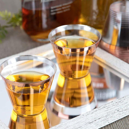 100pcs 9OZ Hot Gold Silver Plastic Wine Cup Western Food Cup Ice Cream