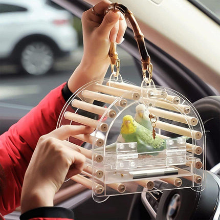 Portable Bird Carrier Bag Bird TravelCage Lightweight Cage For Parrot Ornamental