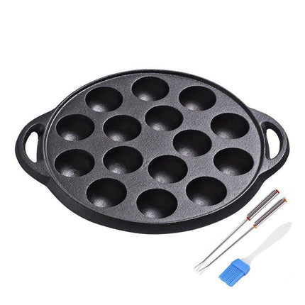Octopus Croquette Pan 15 Holes Non-Coated Non-Stick Takoyaki Grill Cooking Plate