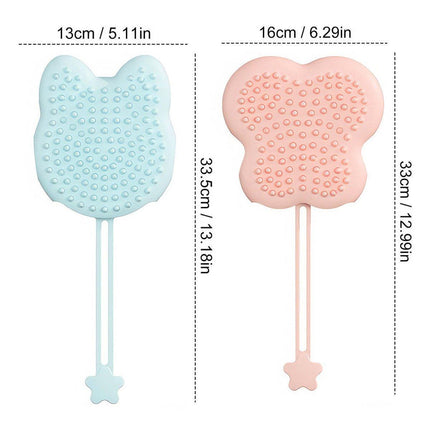 Double Hand Cat Bath Gloves Hair Removal Comb Grooming Floating Hair