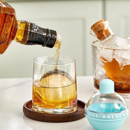 4Pcs Light Bulb Silicone Ice Ball Maker Mold for Whiskey Ice Mould Ice Cube Tray