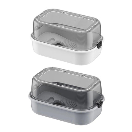Turtle Tank Home Reptile Habitat Turtle Feeding Box Aquarium Portable Container