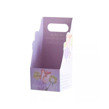 30pcs Flower Handheld Box Folding Gift Packaging Box Floral Bouquet Wrapping