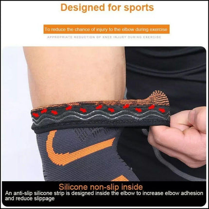 L Size AOLIKES Elbow Brace Support Compression Arm Sleeve Sport Gym Joint Pain Relief - Aimall