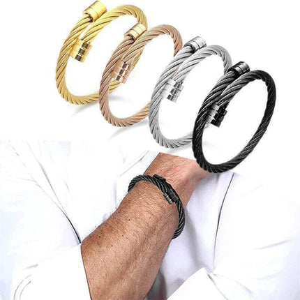 Lymph Drainage Magnetic Bracelets Crainoc Titaniumion Osimium Bangle NEW - Aimall
