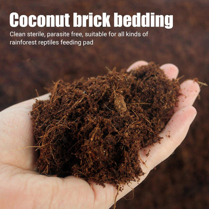 Natural Coconut Fibre Reptile Bedding Brick 650g Substrate for Tortoise Snake Spider