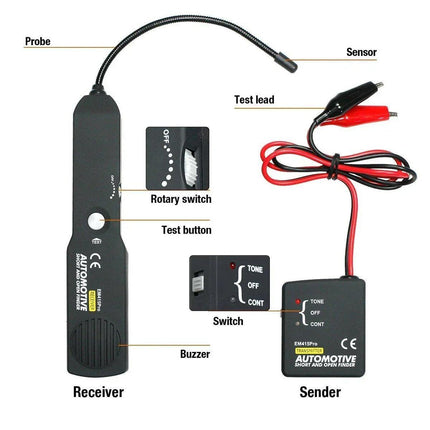 Automotive Short Circuit Finder Car Wire Tracker Cable Tester Tool EM415Pro