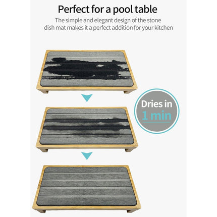 Countertop Absorbent Drainage Mat Sink Splash Pad Bathroom Tray Water Catcher
