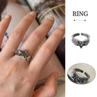 Adjustable Stacked Star Opening Ring Jewelry Five-pointed Star Design Unisex