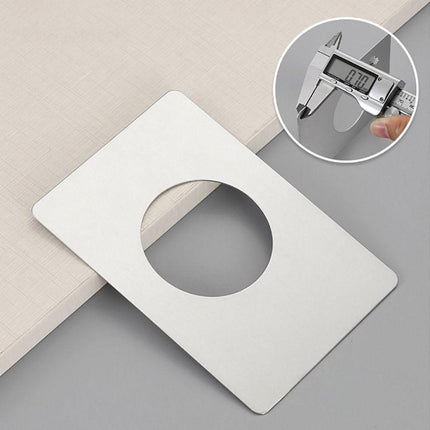 Spherical Lock Repair Plate Set Circular Door Lock Fixing Kit 2 Pieces Metal