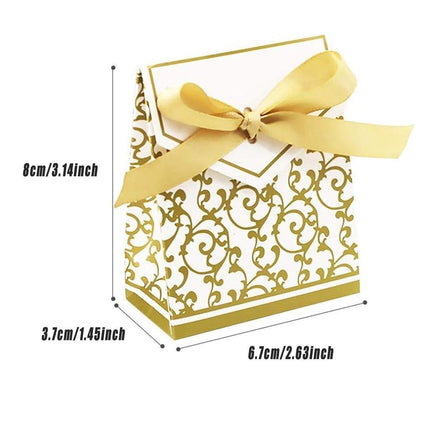 100pcs European Wedding Candy Boxes Dream Paper Box Favour Treat Packaging