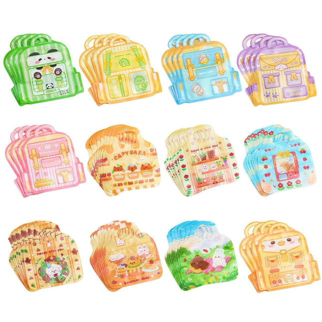 25pcs Cute Candy Ziplock Bags Snacks Biscuits Food Storage Cartoon Gift Bags