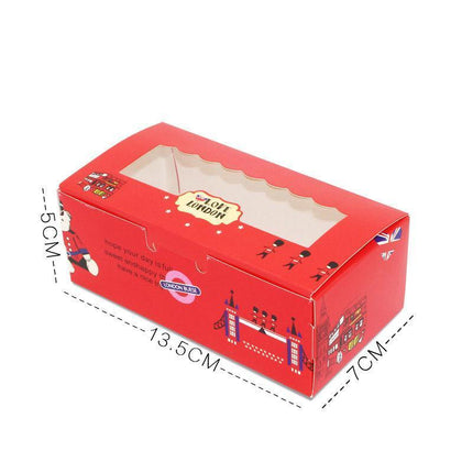 50PCS Set of 2 Premium Cake Packaging Boxes Clear Window Food Grade Cardboard