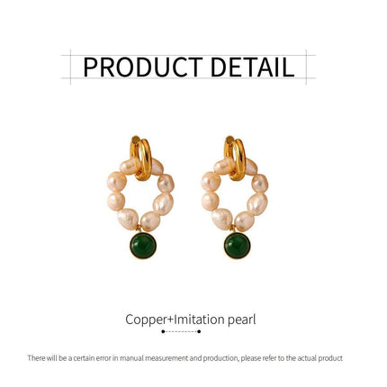 Elegant Vintage Pearl Earrings Women Classic Jewelry Fashion Accessories