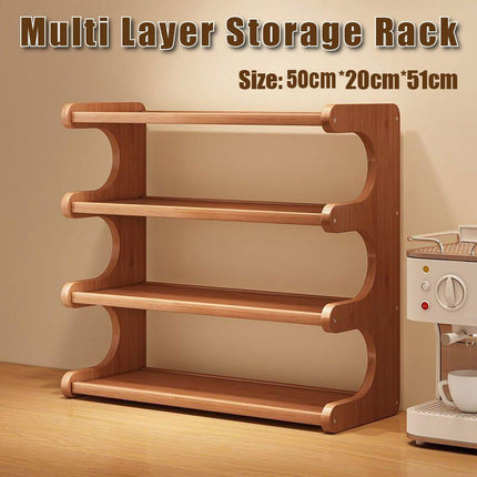 Multi-Layer Desktop Cup Organiser Shelf for Countertop Storage Organisation