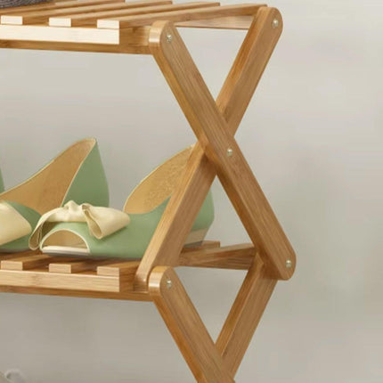 6 Tier Folding Shoe Rack Home Shoe Storage Organizer Space Saving for Shoes