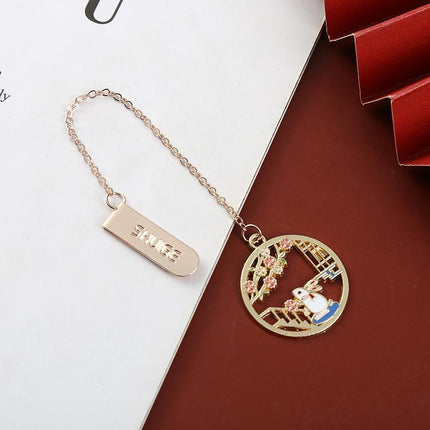  Retro Metal Rabbit Bookmark