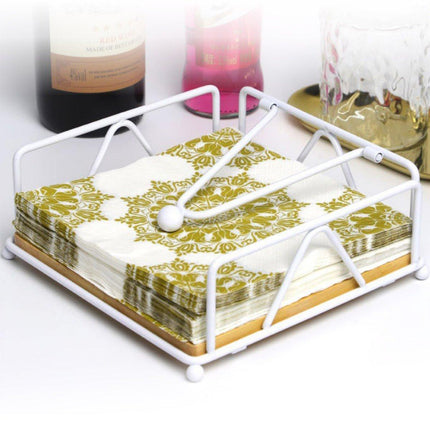 Steel Napkin Holder Serviette Rack Organiser Kitchen Serving Bar 3 Colours
