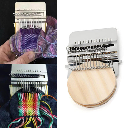 Mini Loom Speedweve Weaving Tools 14 Hooks Darning Machine Handmade Craft