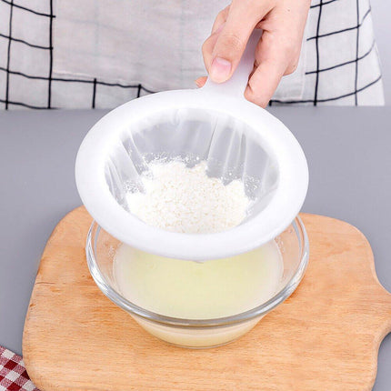 120/200 Mesh Micron Reusable Nylon Fine Mesh Food Strainer Filter Spoon Kitchen