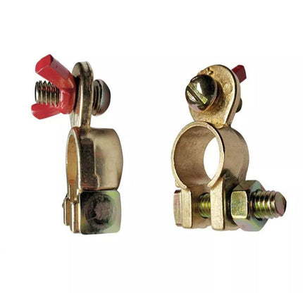 2pcs Car Battery Clamp Connector Heavy Duty Cable Battery Head Terminal Kit