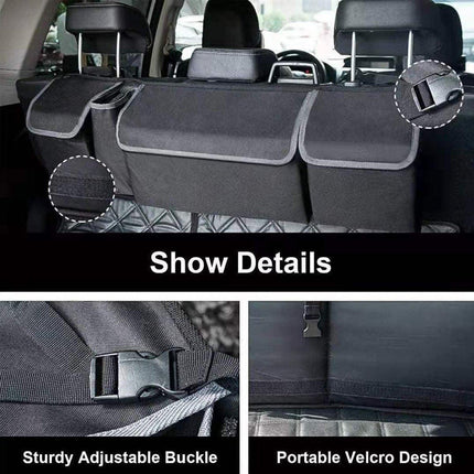 Car Trunk Seatback Storage Bag Multifunctional Organizer for Vehicle Accessories