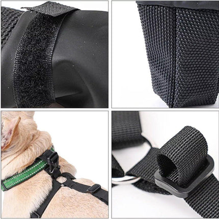 Dog Adjustable Suspender Boots Waterproof Dog Shoes Anti-Slip Pet Paw Protector