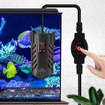 Aqua Fish Tank Thermosafe LED Digital Submersible Aquarium Water Heater 50W-200W - Aimall