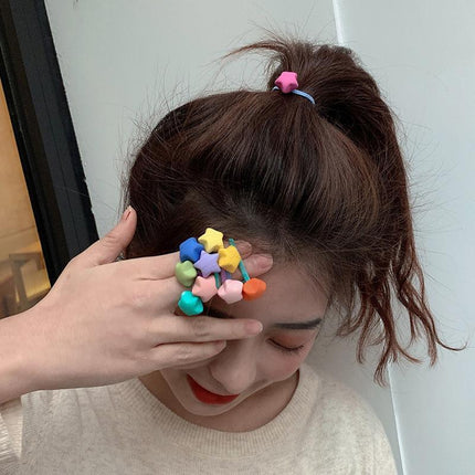 Hair Band Child Accessories Elastic Multi Colour Fashion Girls Small - Aimall
