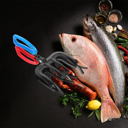 2pcs Fish Clamp Control Pliers Triple Teeth Fish Grabber Fishing Accessories