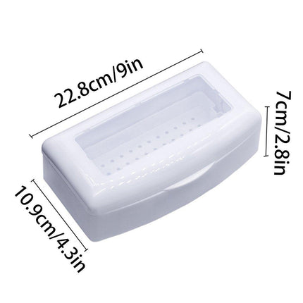 Manicure Disinfection Box for Tools Supplies Cleaning and Soaking Nail Care Kit