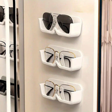6pcs Eyeglass Organizer Wall Mounted Storage Rack Display Shelf Case Holder
