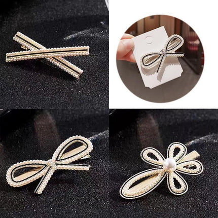 Pearl Women Hair Accessories Alloy Planet Hairpin Moon Barrettes Hair Clip Star - Aimall