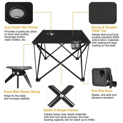 Portable Oxford Cloth Camping Folding Table Chair Waterproof Outdoor BBQ Fishing