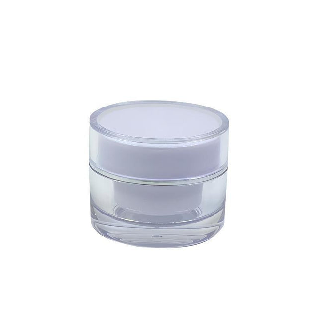 10pcs Clear Acrylic Round Cream Bottle Cosmetic Dispenser Refillable Containers