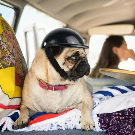 Motorcycle Pet Helmet Dog Cat Riding Hat Toy Accessory