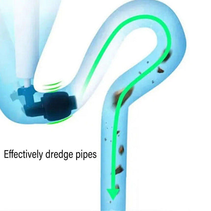 High Pressure Toilet Pipe Sewer Dredge Tool Pneumatic Suction Floor Drain Tool