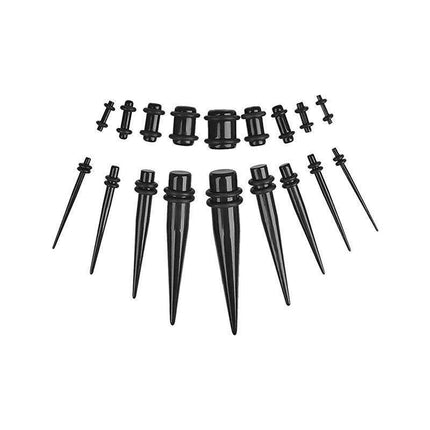 36Pcs Ear Stretching Kit Plug Set Stretch Ear Taper Expander Stretcher Tapers Au - Aimall