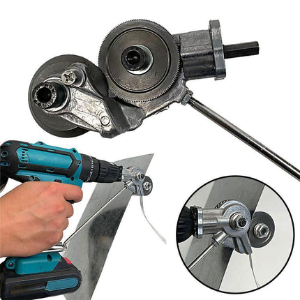 Electric Drill Plate Cutter Sheet Metal Nibbler Precise Cutting Shears Cutter - Aimall