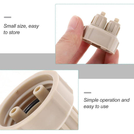 10pcs Aquarium CO2 Generator Bottle Cap Fish Tank DIY Air Diffuser Valve Guage