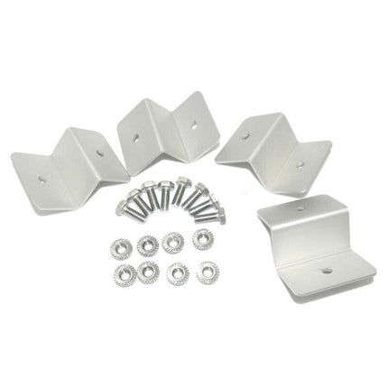 4 Pcs Solar Panel Z-Bracket Mounting Flat Roof Yacht Rv Mount Aluminum Kit Au - Aimall