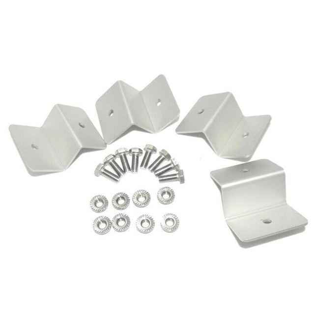 4 Pcs Solar Panel Z-Bracket Mounting Flat Roof Yacht Rv Mount Aluminum Kit Au - Aimall